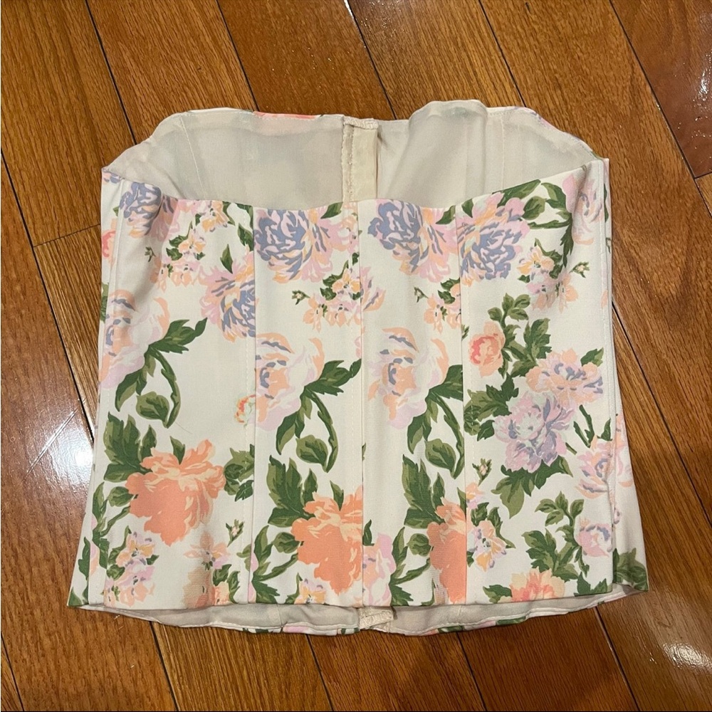 Floral Corset Top - Picture 2 of 3